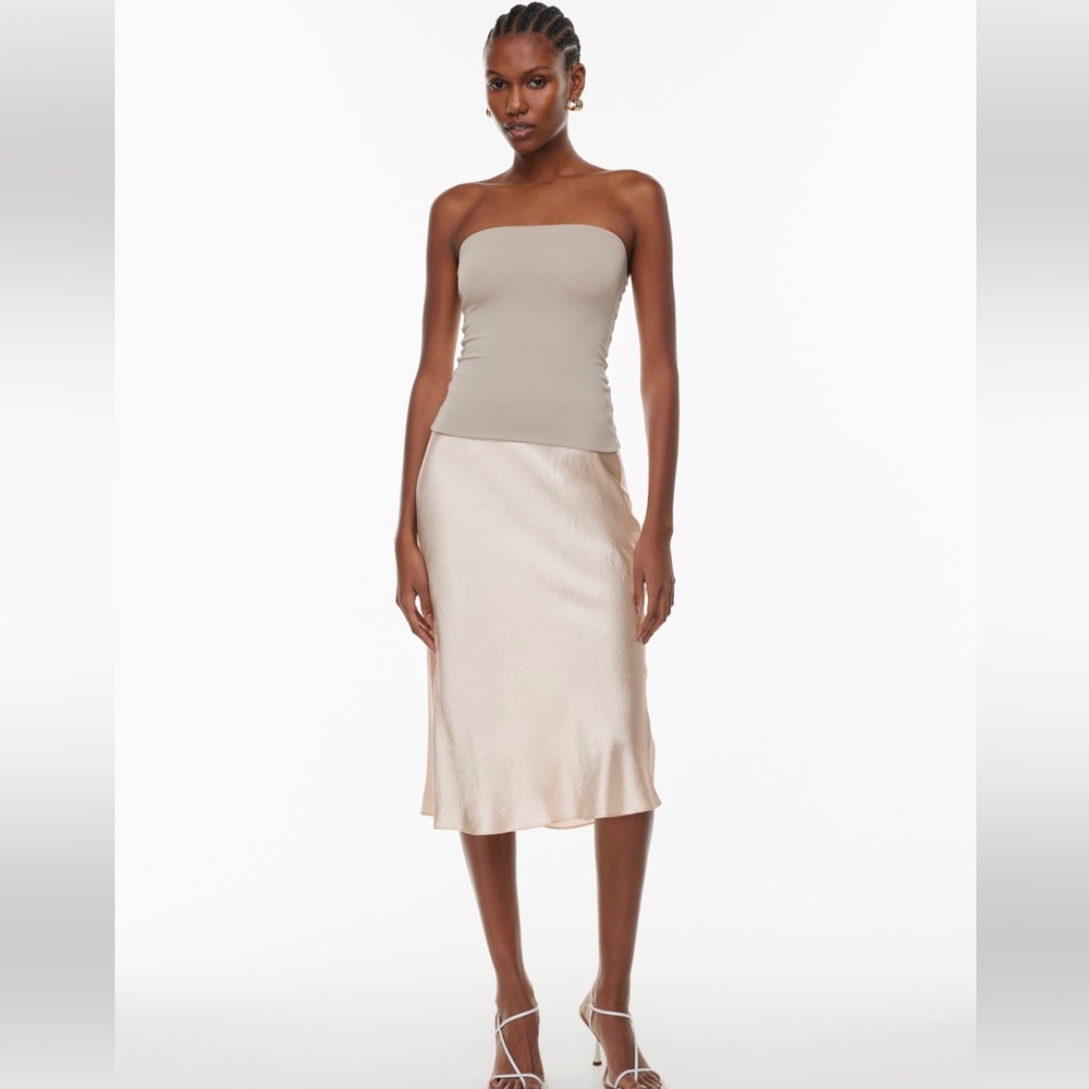 Babaton Blush Satin Skirt - Picture 3 of 9